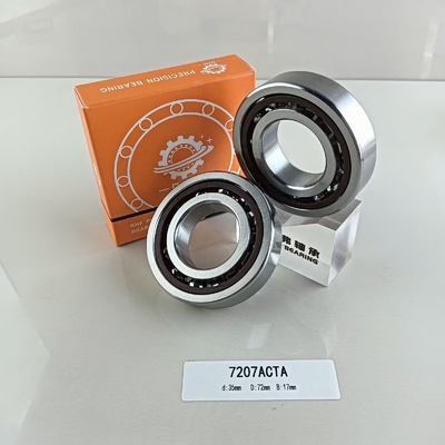 単列35*72*17mm 角型接触球軸承 7207AC 25°接触角