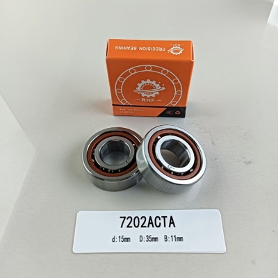 15*35*11mm GCr15 単列角形接触ボールベアリング 7202AC あなたの要求のために