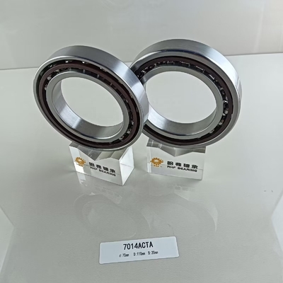 銅ケージ 75*115*20mm 角形接触ボールベアリング 7015AC ラジアル負荷の方向性