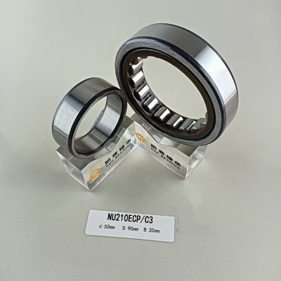 円筒形構造 長寿命 NU/NJ/NF210ECP 単列ローラーベアリング 50*90*20mm