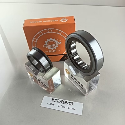 35*72*17mm NU/NJ/NF207ECP 油脂または油で潤滑された円筒型ロールベアリング