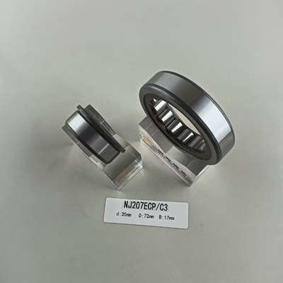 35*72*17mm NU/NJ/NF207ECP 油脂または油で潤滑された円筒型ロールベアリング