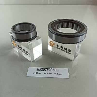 35*72*17mm NU/NJ/NF207ECP 油脂または油で潤滑された円筒型ロールベアリング
