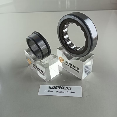 35*72*17mm NU/NJ/NF207ECP 油脂または油で潤滑された円筒型ロールベアリング