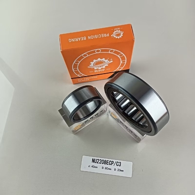 クロム鋼 Gcr15 NU/NJ/NF2208ECP 工業用 40*80*23mm の円筒型ローラー軸承