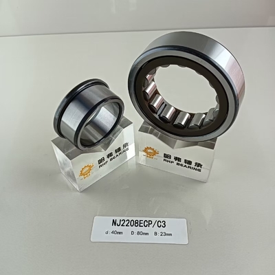 クロム鋼 Gcr15 NU/NJ/NF2208ECP 工業用 40*80*23mm の円筒型ローラー軸承