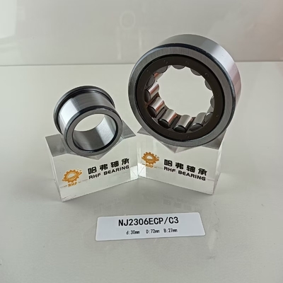 構造 円筒形 クロム鋼 Gcr15 NU/NJ/NF2306ECP ローラーベアリング 30*72*37mm