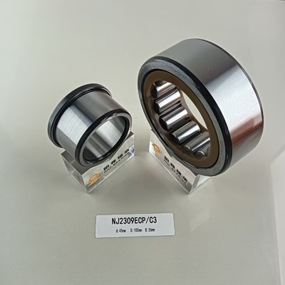 NU/NJ/NF2309ECP 45*100*36mmのローラーベアリング 耐久性鋼/銅/ナイロンケージ