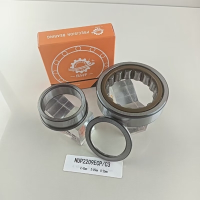 NUPF2209ECP 潤滑油または油を潤滑するために 45*85*23mm の円筒型ローラーベアリング